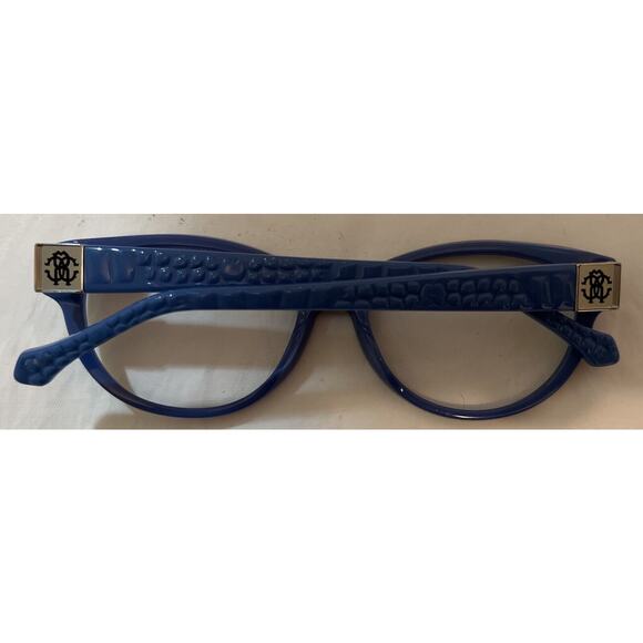 Roberto Cavalli Reethi 756 092 Eyeglasses Frame ~ Navy / Blue - Picture 4 of 8
